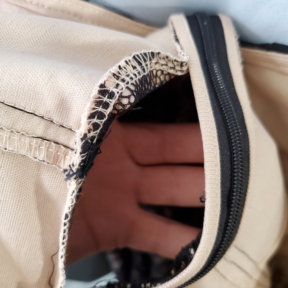 Lulus Black Lace Corset Style Slip Dress - Picture 9 of 10